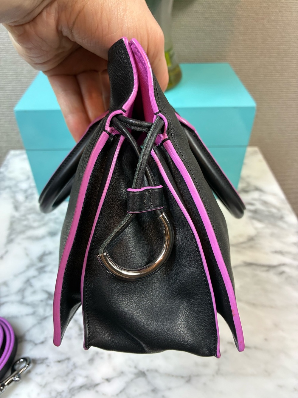 Loewe Flamenco Mini Black & Purple Rare Crossbody Bag - Excellent Condition🔥 - Picture 5 of 16